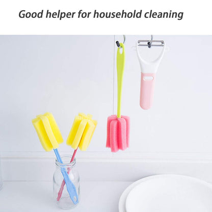 Sponge Cup Washing Brush For Washing Cup Milk Bottle Cleaning Sponge Head, Household Kitchen Cleaning Tool 20Cm