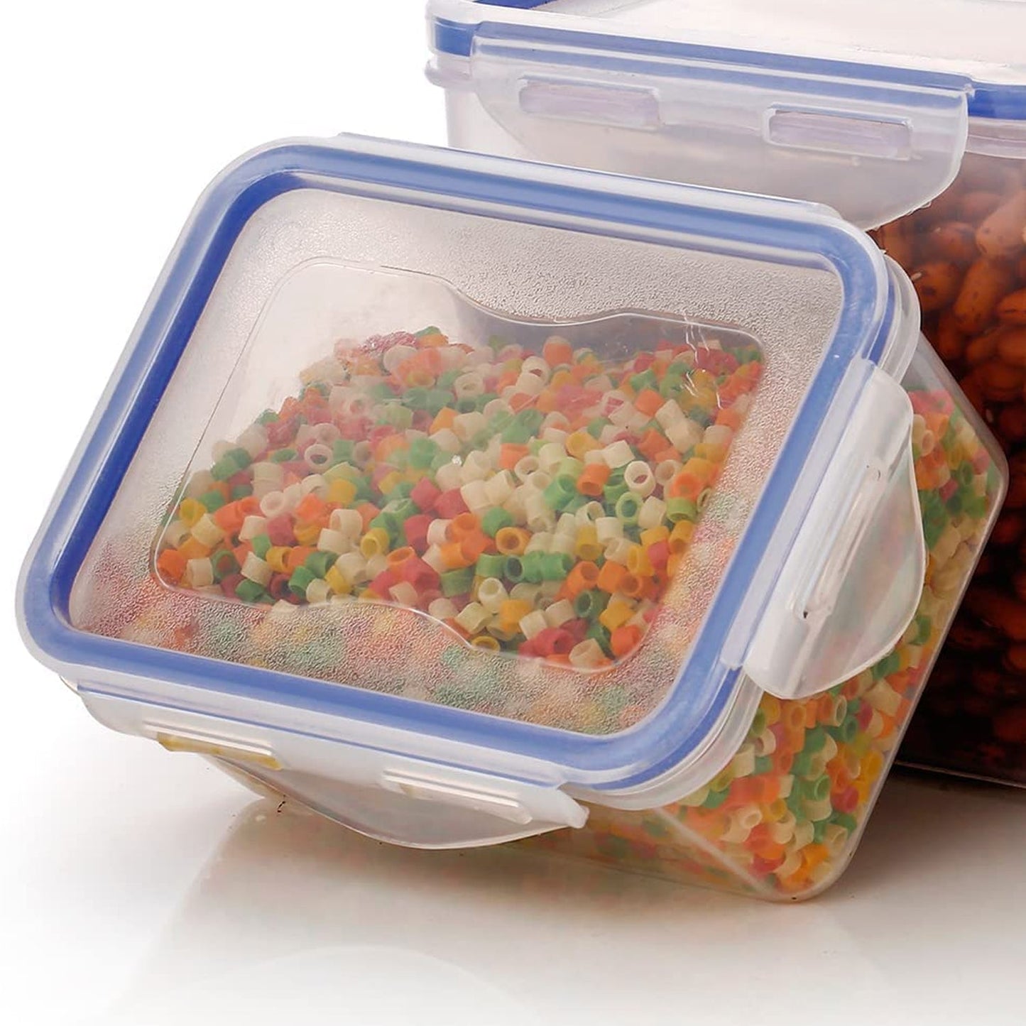 Classics Rectangular Plastic Airtight Food Storage Containers with Leak Proof Locking Lid Storage container set of 3 Pc 500ml,1000ml,1500ml