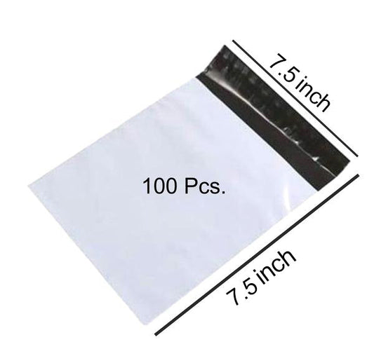 Tamper Proof Courier Bags (7_5X7_5 inch) Pack of 100Pcs