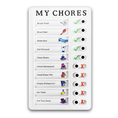 Portable My Chores Home Note Board Management Planning Memo Boards Reminding Time.