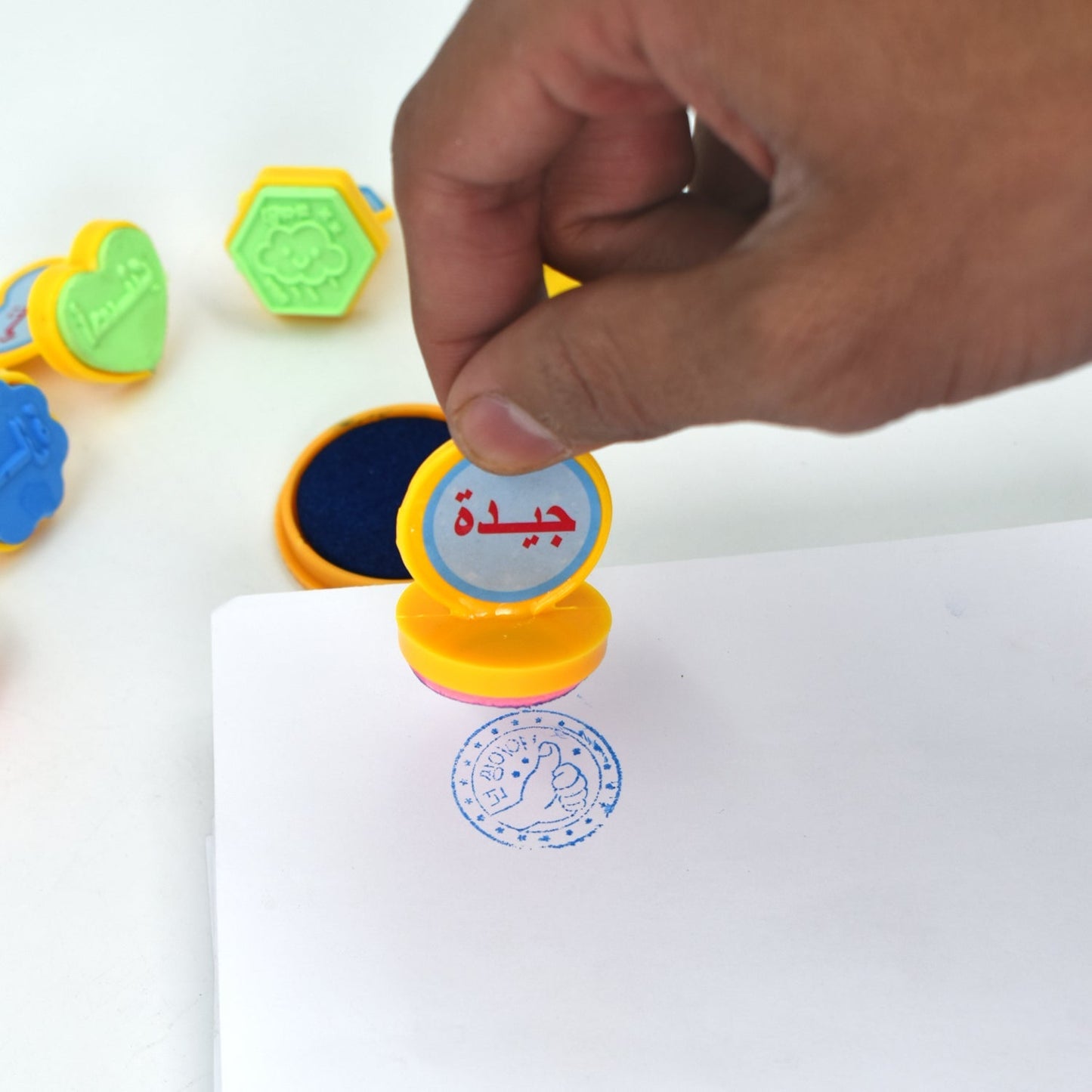 Unique Different Shape Stamps 7 pieces for Kids Motivation and Reward Theme Prefect Gift for Teachers, Parents and Students (Multicolor)