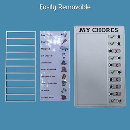 Portable My Chores Home Note Board Management Planning Memo Boards Reminding Time.