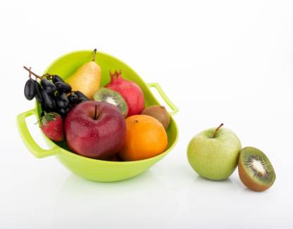 Multipurpose Fruit Vegetable Strainer Colander Bowl with Handle