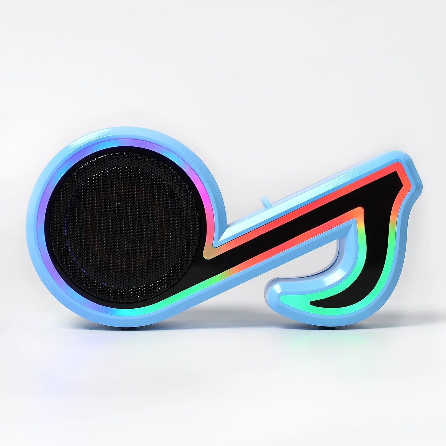Mini Portable Music Note Shape Speaker Subwoofer Colorful Musical Note LED Lighting Sound For Creatives Gift Computer Phone Sound Equipment