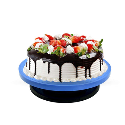Cake Blue Turntable used in bakeries and household while decorating cake