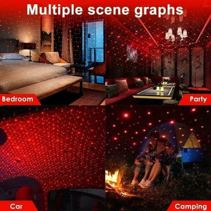 Multipurpose Laser Light Light Galaxy Night Sky Ambiance Laser Micro Projector Atmosphere Ambient Roof Usb Light, Car, Ceiling, Bedroom for Party (1 Pc)