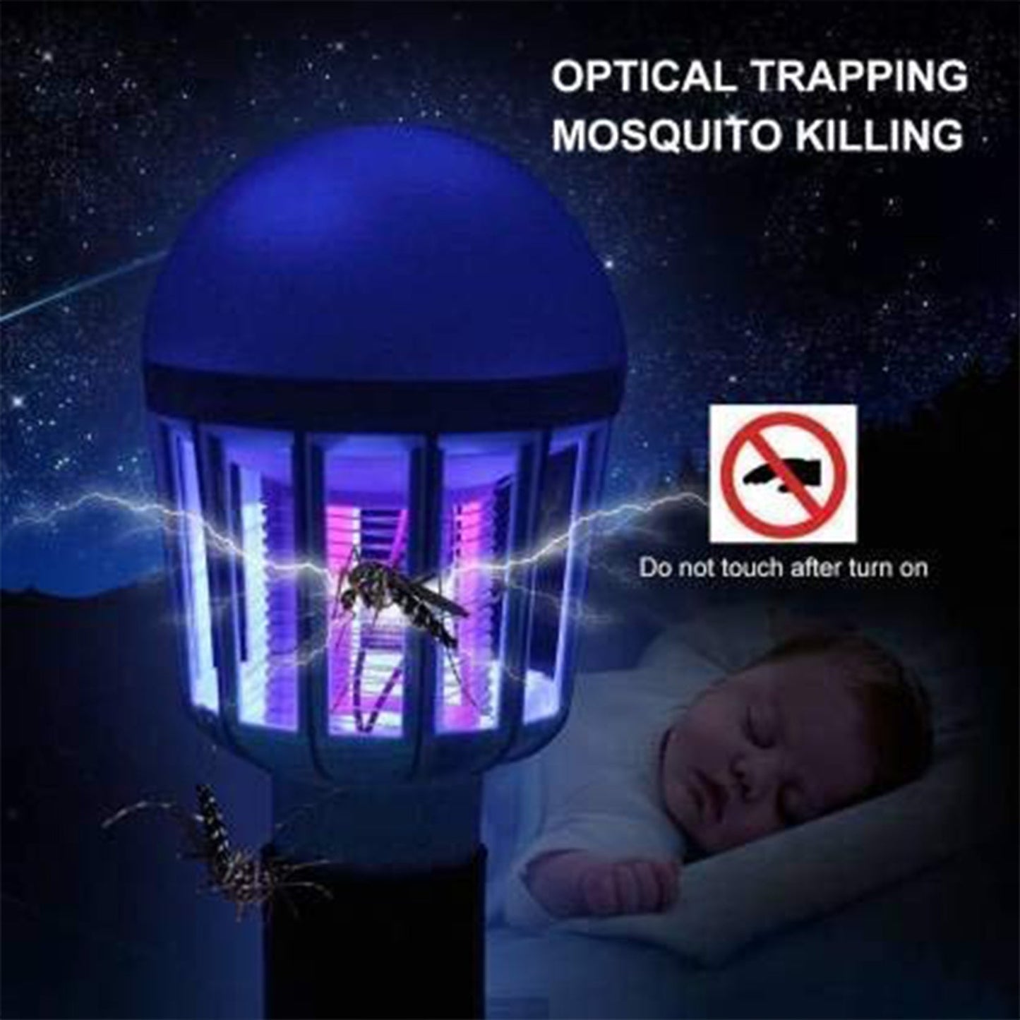 Mosquito Killer Lamp 12W & 15W  E27 Summer Moths Flying Insects Led Zapper Mosquito Killer Lamp Light Bulb Household