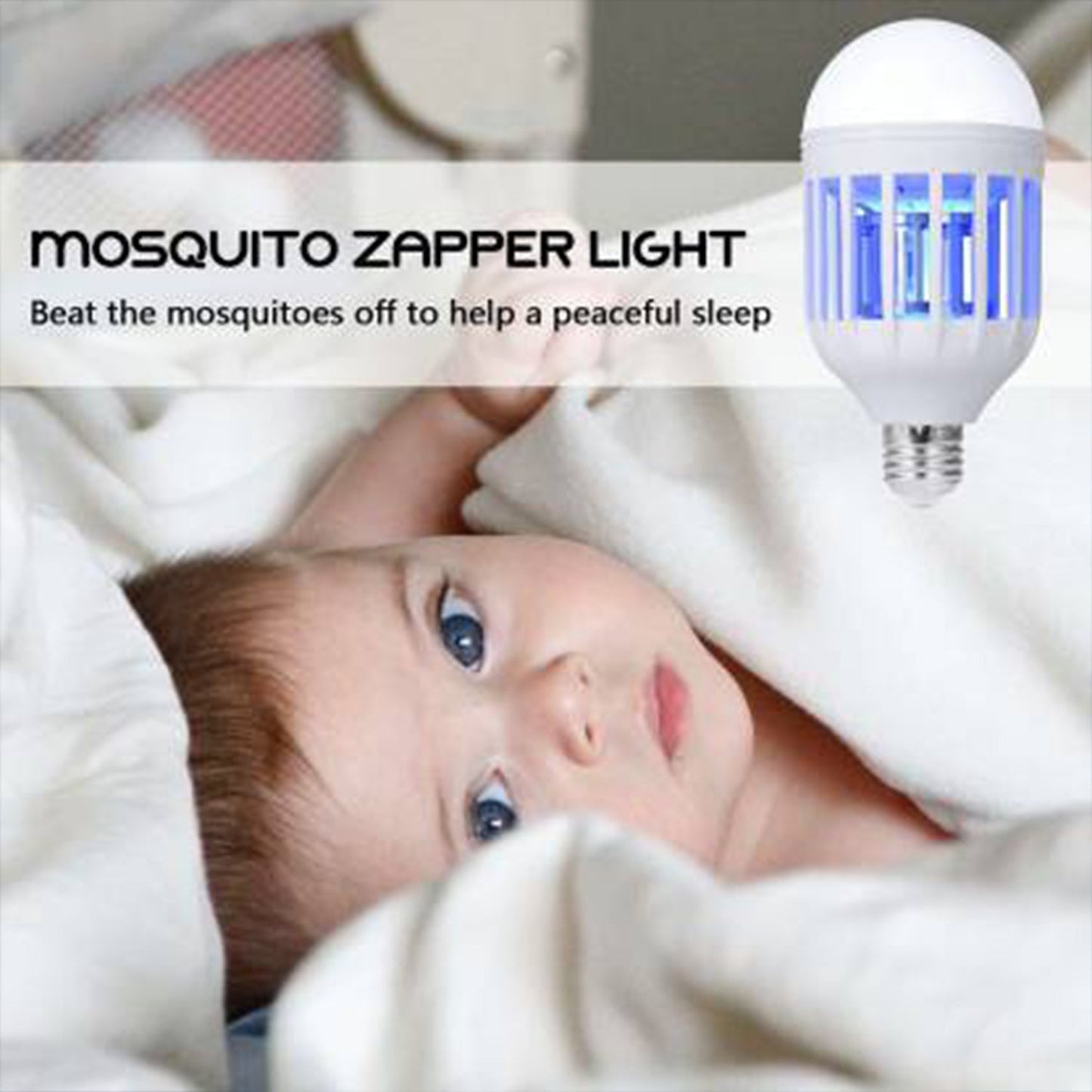 Mosquito Killer Lamp 12W & 15W  E27 Summer Moths Flying Insects Led Zapper Mosquito Killer Lamp Light Bulb Household