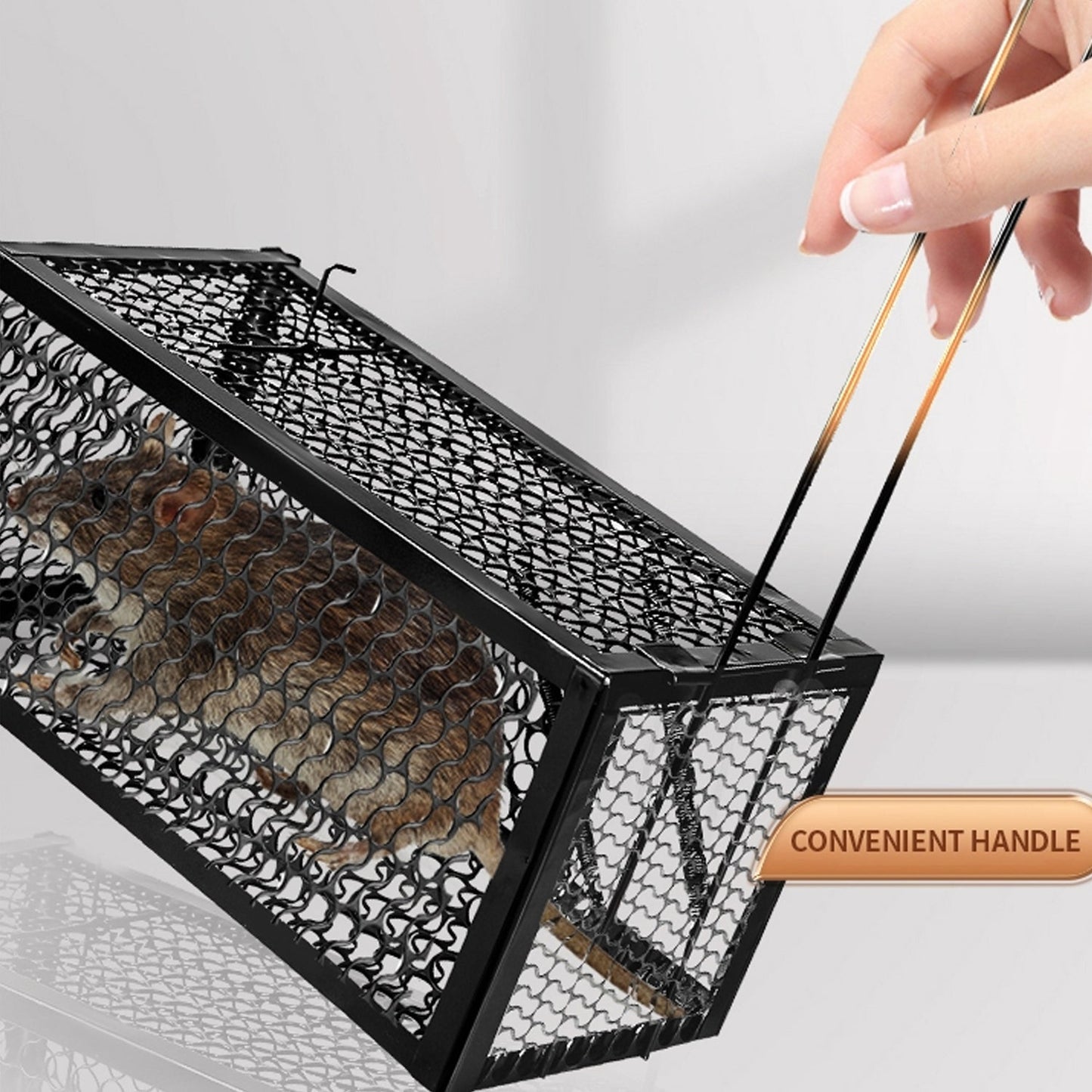 Foldable Mouse Trap Squirrel Trap Small Live Animal Trap Mouse Voles Hamsters Live Cage Rat Mouse Cage Trap for Mice Easy to Catch and Release