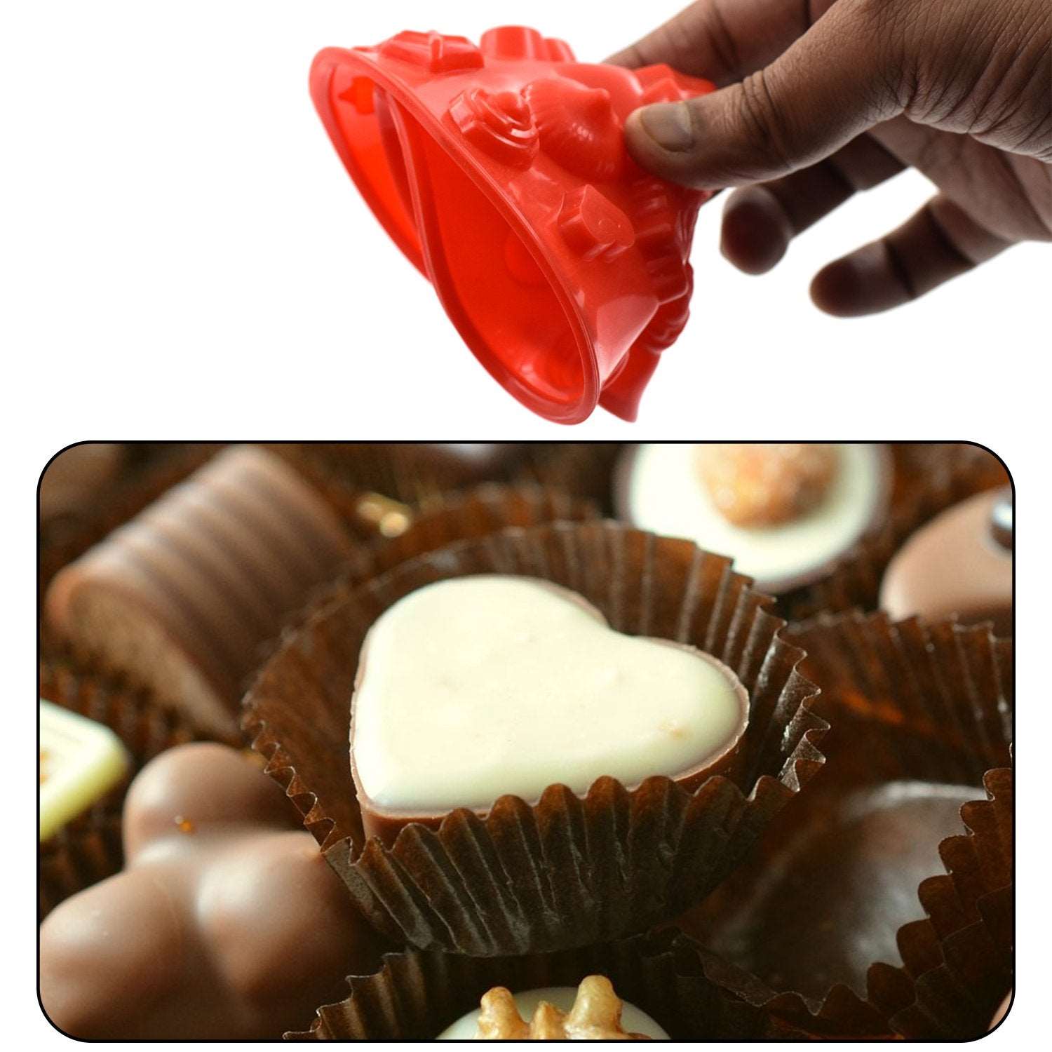 19 Cavity Mix Shape Silicon Chocolate Mould