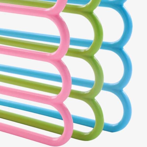 587 5 in 1 Multipurpose Plastic Hanger, Assorted (5-Layer) 