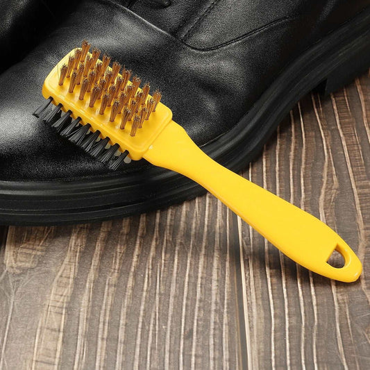 3 Side Portable Multifunctional shoe brush Rubber Home Suede Shoes Polishing Brushes 3 Side Shoe Cleaning Brush, Shoe Brush Excellent Quality and Popular