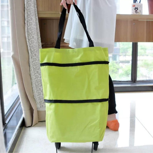 Folding Trolley Shopping Bag For Travel Luggage