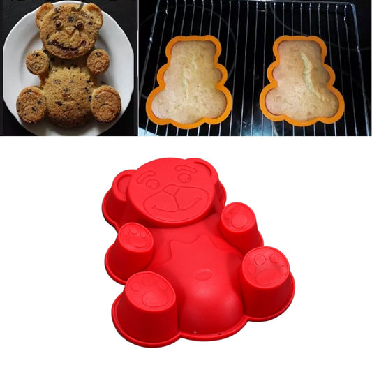 Silicone Animal Cake Mould Chocolate Soap Baking Mould Candle Craft (Set of 4)