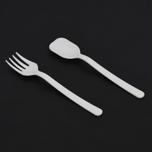 Plastic Forks & spoon Cutlery-Utensils, Parties, Dinners, Catering Services, Family Gatherings ( pack of 2)