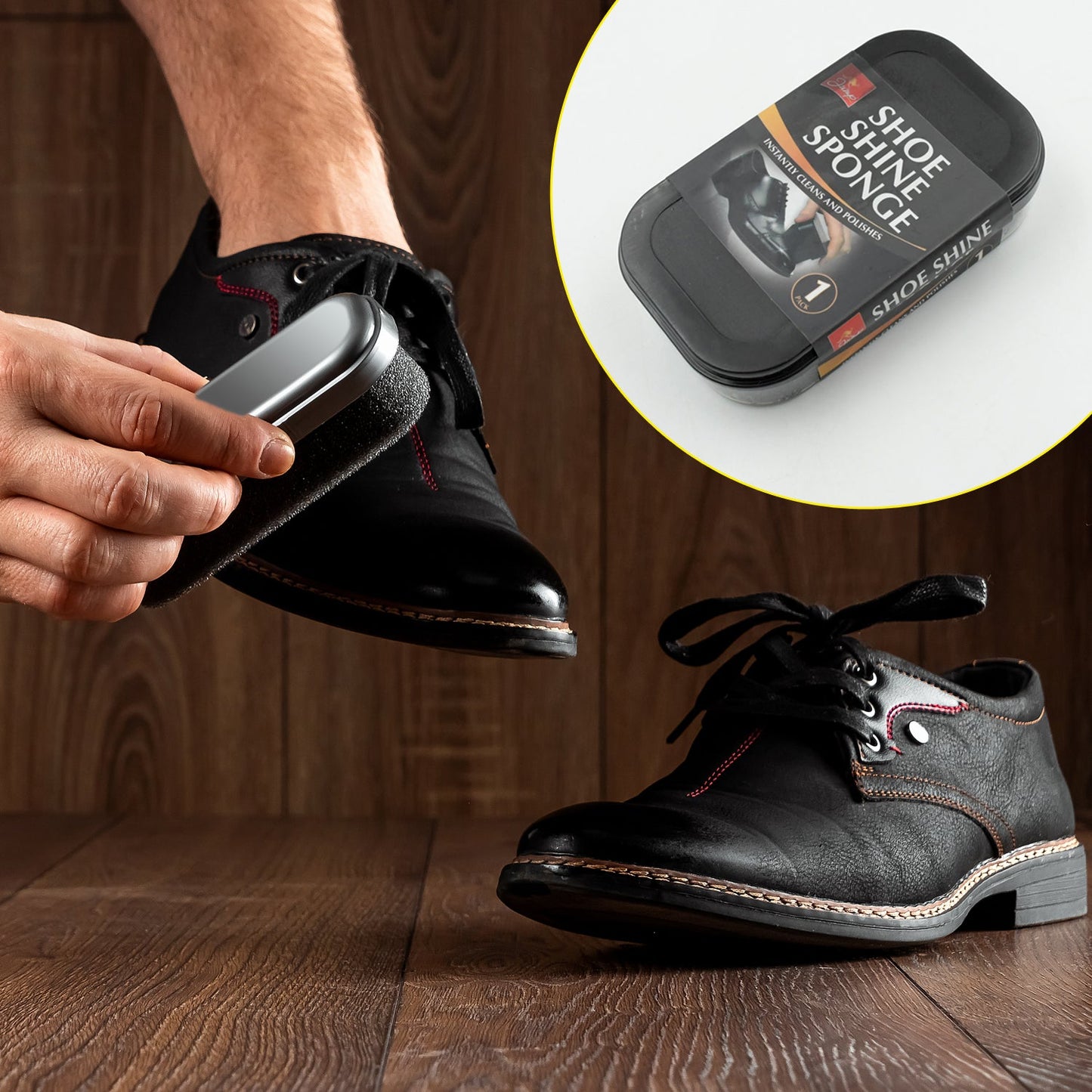 Shoe Shiner and Shoe Polish For All Colours Leather Shoes, Formal Shoes, Oxford Shoes & Dress Shoes (1 Pc)