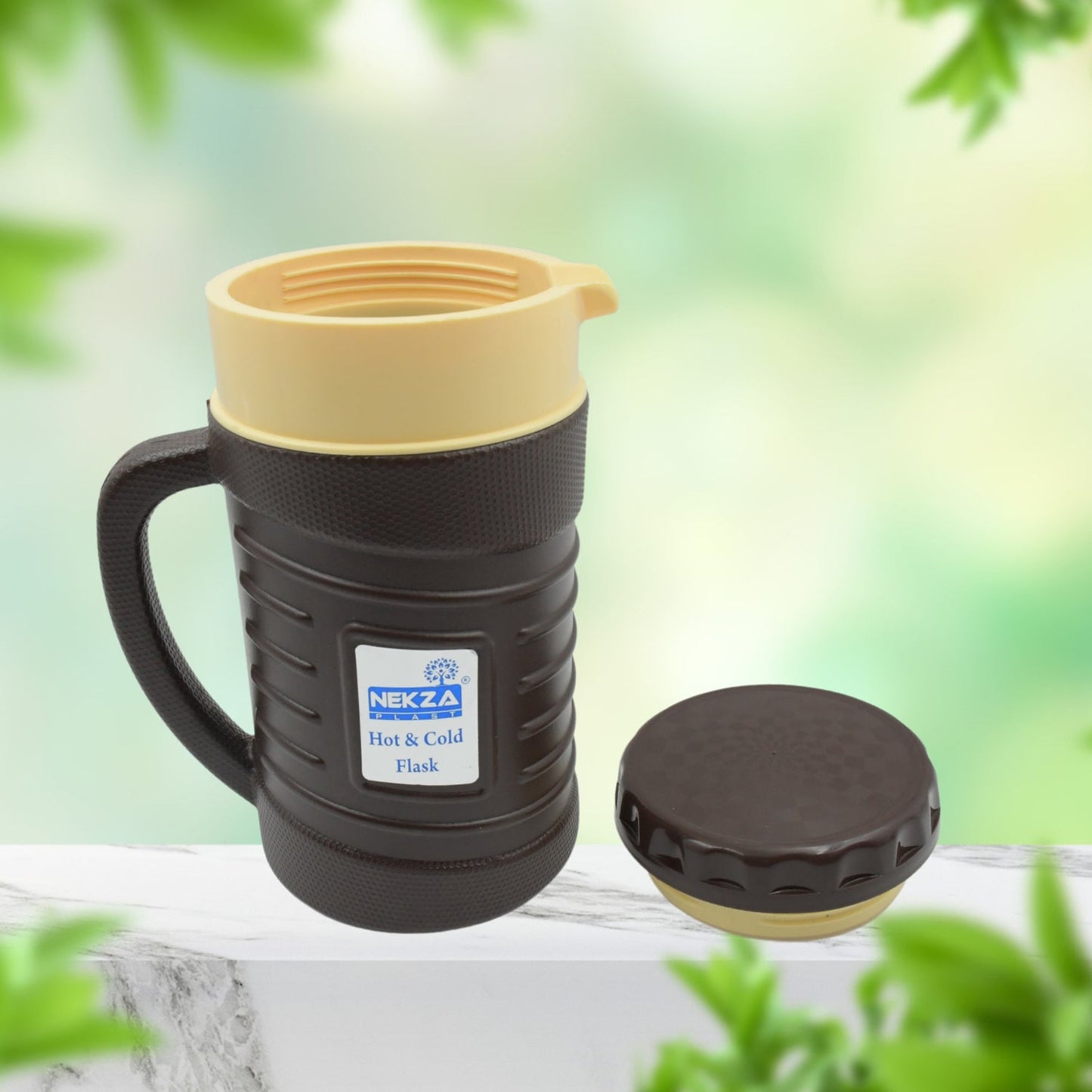 1200 ML Thermos Insulated Flask or hot Kettle,  Plastic innner Steel, Insulated Tea Kettle Hot and Cold