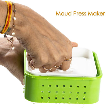 Square Shape Paneer Maker, Paneer Mould, Tofu, Sprouts Mould Press Maker, Plastic Paneer Making Mould, Paneer Maker with Lid