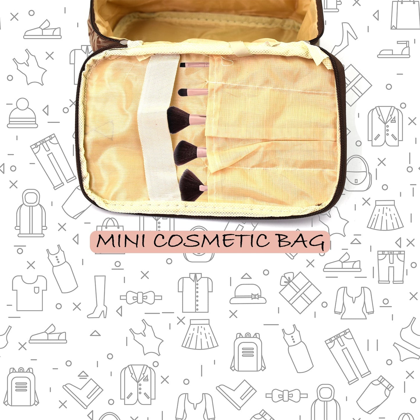 Portable Makeup Bag for storing makeup equipment’s while travelling