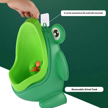Cute Fog Standing Potty Training Urinal for Boys Toilet with Funny Aiming Target