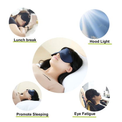 New Men, Women Blindfold Soft Satin Sleep Mask Eye Mask Blind fold Block Out Light for Travel, Shift Work & Meditation (1pc)