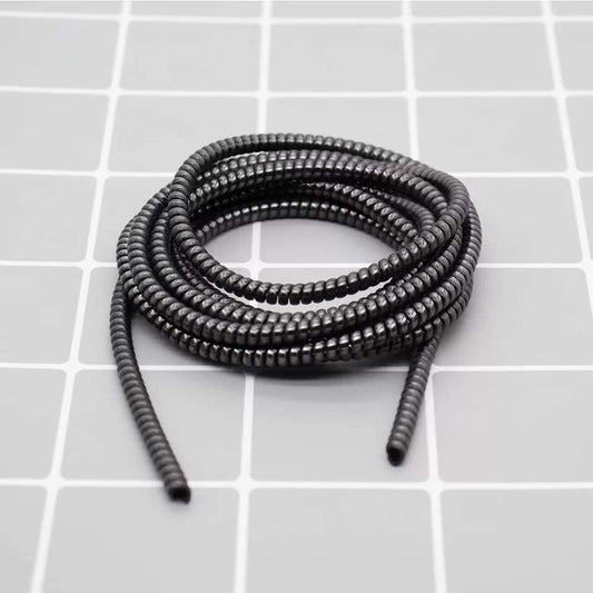 Metallic Finish Cable Spiral Protector / Wire Repair / Pet Cord Protector / Headphone Saver, Cable Wrap / Cover for Mac Charging Cable