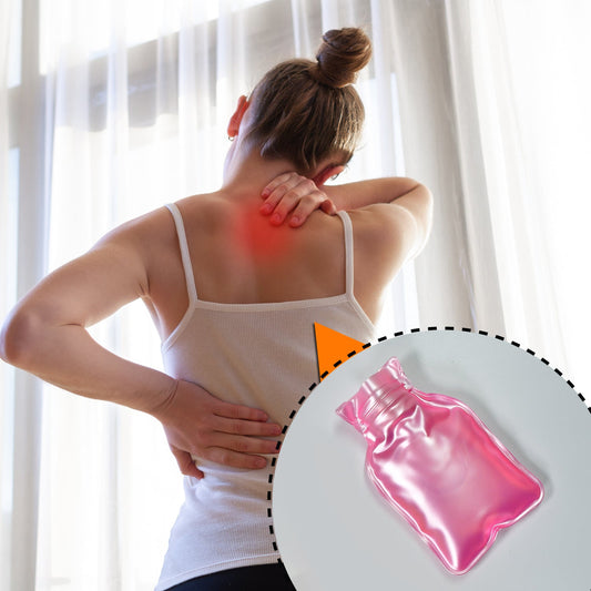 Pink small Hot Water Bag without Cover for Pain Relief, Neck Pain Feet Warmer, Menstrual Cramps