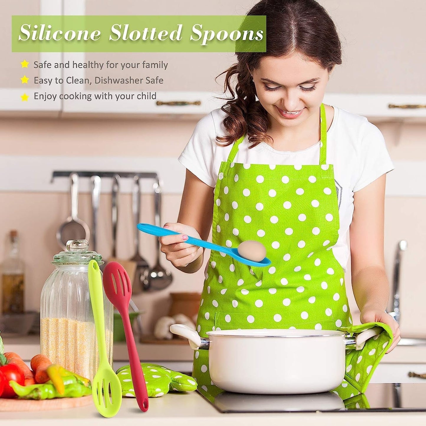Silicone Cooking Cookware Heat-Resistant Kitchen Utensils Cookware Kitchenware (27cm)