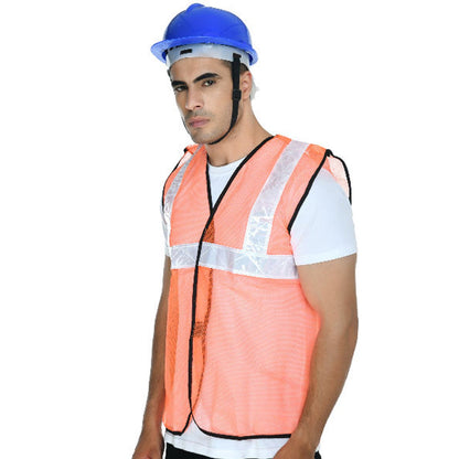 Orange Safety Jacket For Having protection against accidents usually in construction area's.