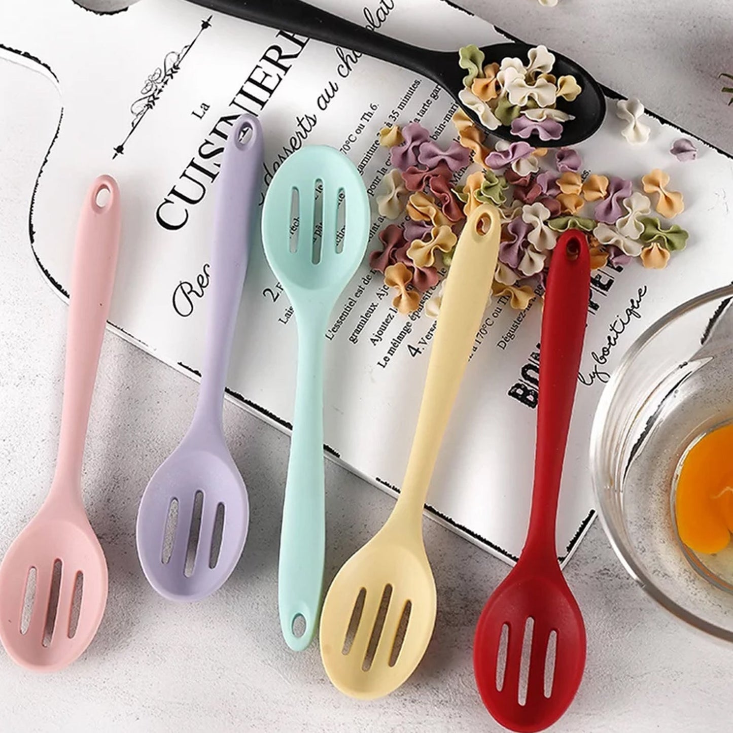Silicone Cooking Cookware Heat-Resistant Kitchen Utensils Cookware Kitchenware (27cm)