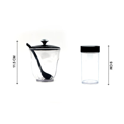 Ganesh Trendy Condiment set For Kitchen Transparent jar