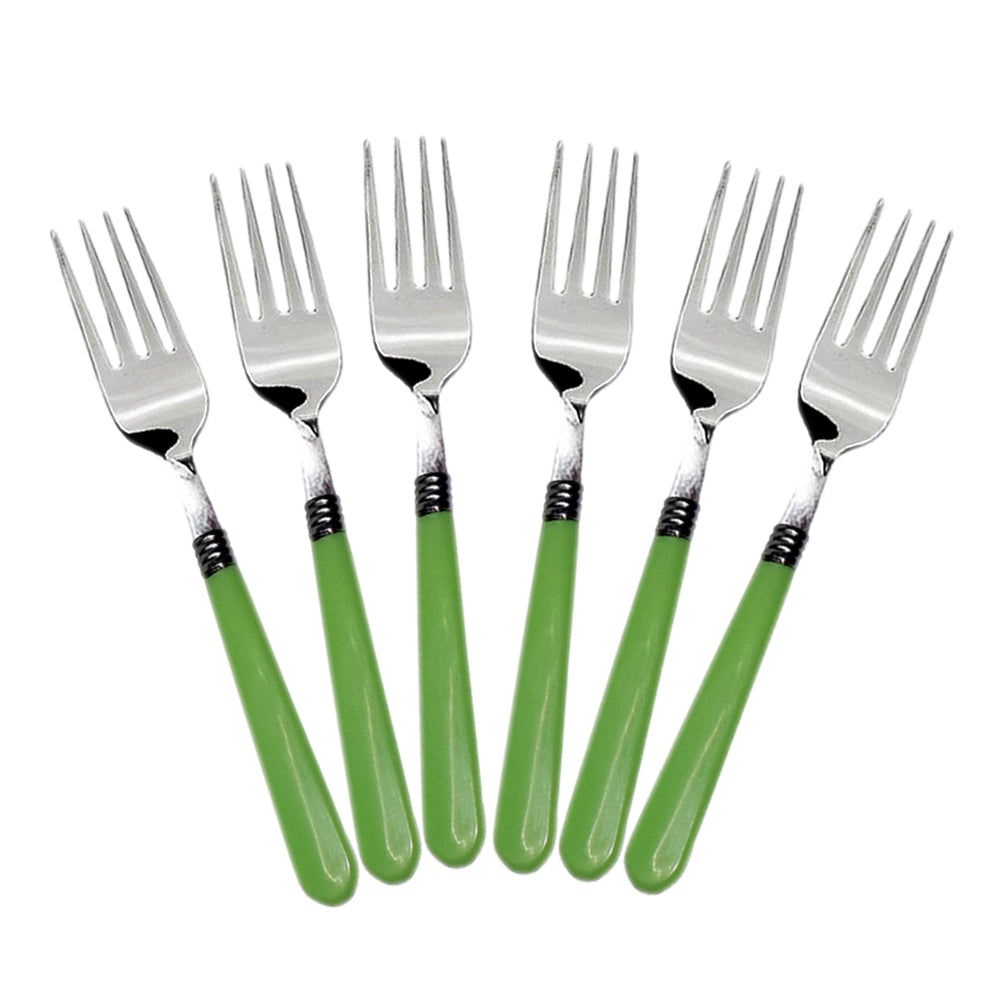 Stainless Steel Forks with Comfortable Grip Dining Fork Set of 6 Pcs