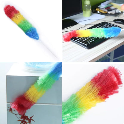 रंगीन पंख वाला डस्टर | सफाई के लिए माइक्रोफाइबर डस्टर | डस्टिंग स्टिक | धूल झड़ने का ब्रुश