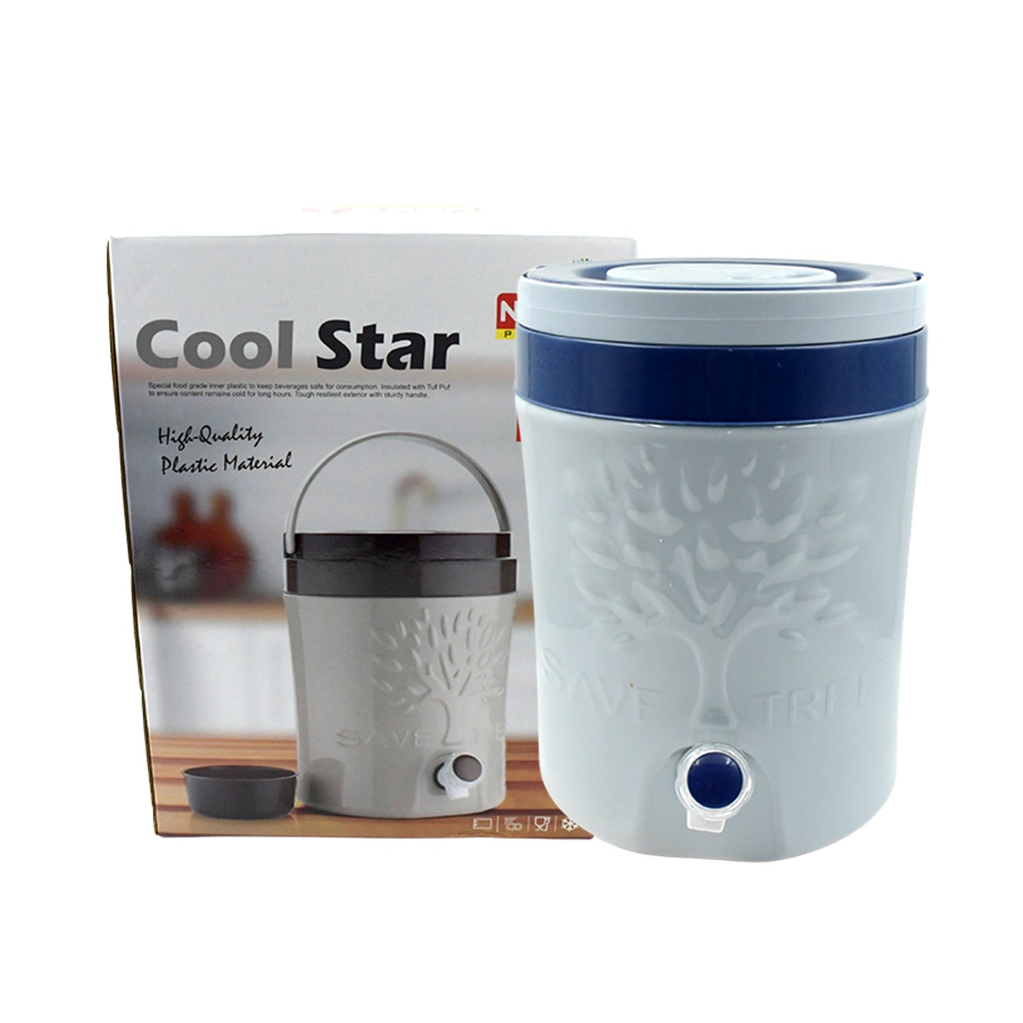 Insulated Plastic Water Rover Jug with a Sturdy Handle with Tap For Cool Water Storage Home & Travelling 7500ML