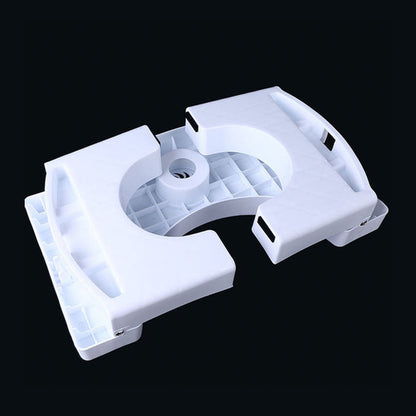Plastic Non Slip Folding Toilet Squat Stool White Color