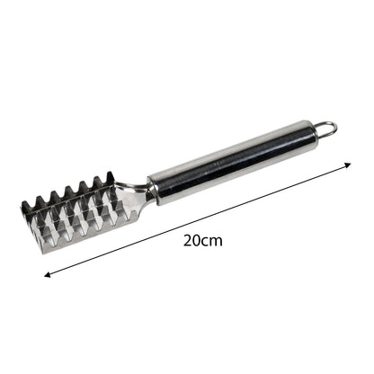 Fish Scale Remover Scraper Stainless Steel Fish Cutting Tools Sawtooth Easily Remove Fish Scales-Cleaning Brush Scraper Kitchen Tool-