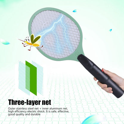 Mosquito Killer Racket Rechargeable Handheld Electric Fly Swatter Mosquito Racket Bat