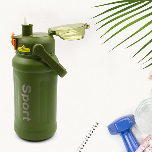 SS Double Wall Vacuum Insulated Water Bottle, Thermos Flask Keeps Hot n Cold for Traveling, Running, Camping, Biking 1000 ML