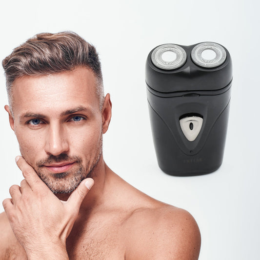 Men's Electric Shaver with Double Floating Heads Rechargeable | Portable, Cordless, Travel Electric for Men Flexible Floating Shaving Heads