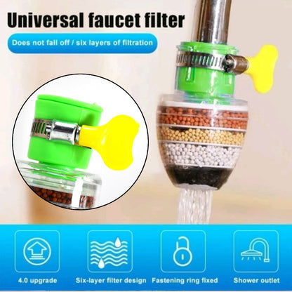 Water Faucet 6 Layer Clean Purifier Filter Cartridge Water Tap