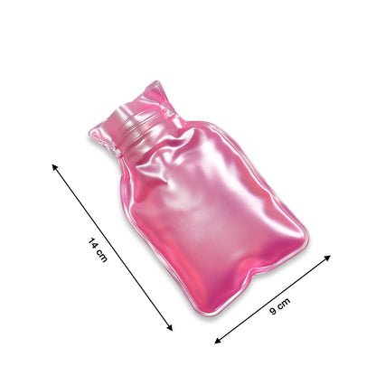 Pink small Hot Water Bag without Cover for Pain Relief, Neck Pain Feet Warmer, Menstrual Cramps