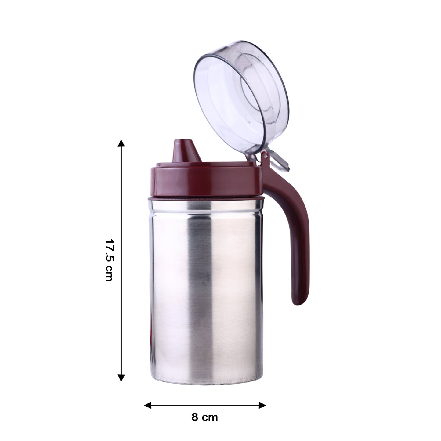 Oil Dispenser Stainless Steel with small nozzle 500ML Oil Container.