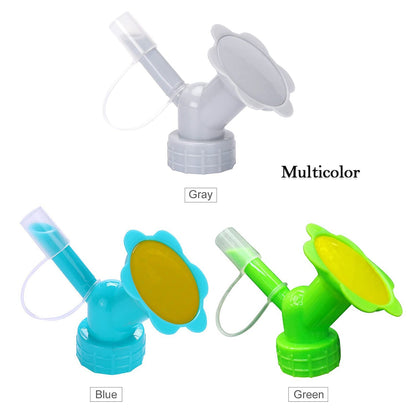 2 in 1 Bottle Cap Sprinkler Dual Head Bottle Watering Spout Double Ended Bottle Watering Nozzle  Watering Can Nozzle for Indoor Seedlings Plant Garden Tool