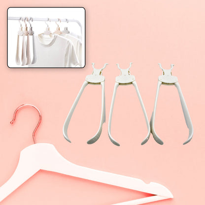Cloth Hanger 6 in 1 Multi-Layer Hanging Mass Pants Rack Stainless Steel Pants Hangers Folding Storage Rack Space Saver Storage for Trousers Scarf Tie Belt