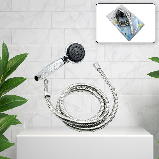 Shower Head and Stainless Steel Hose Multi-Function Plastic High Pressure Shower Spray for Bathroom