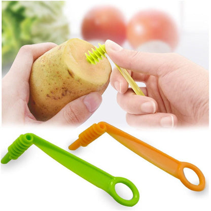 Kitchen Plastic Vegetables Spiral Cutter Spiral Knife Spiral Screw Slicer