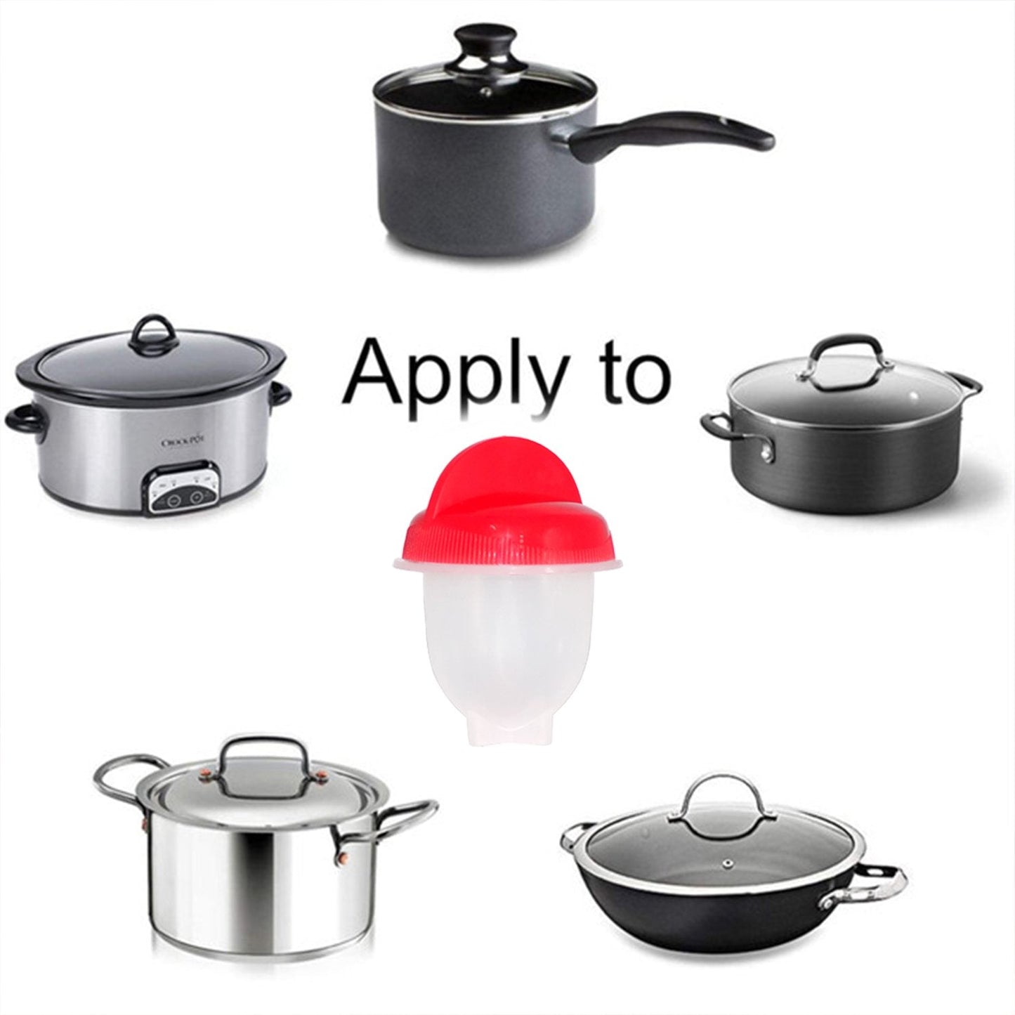 Nonstick Eggs Boiler Cookers Without Egg Shell