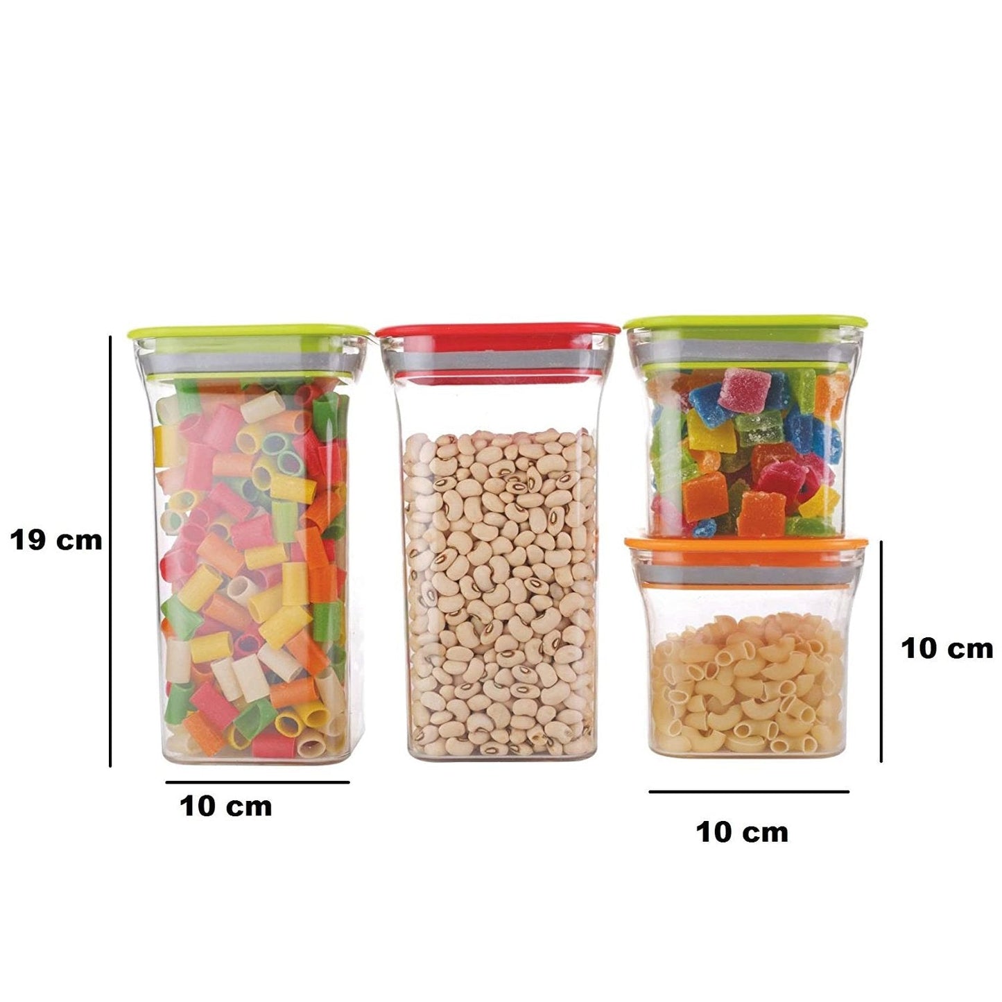 Kitkat Storage container with Opening Mouth 4pcs Set
