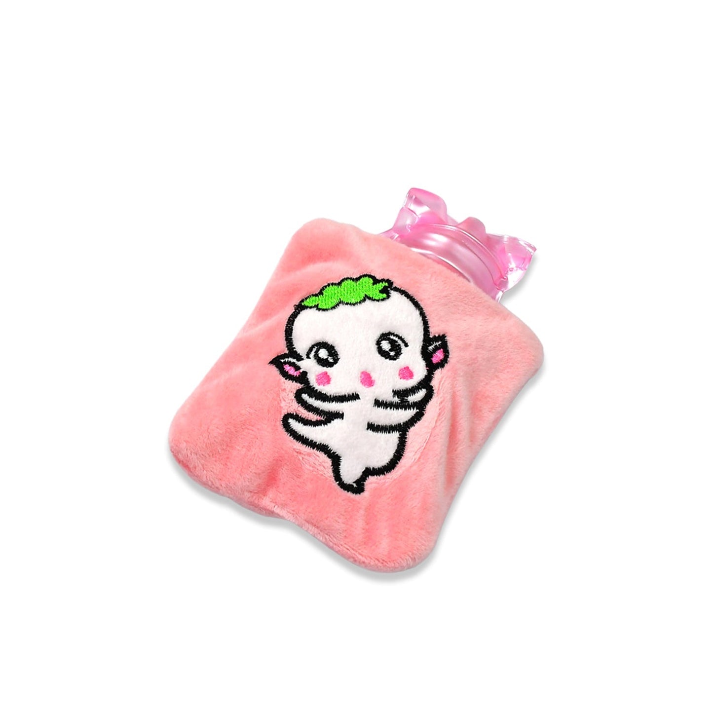 Pink Cartoon small Hot Water Bag with Cover for Pain Relief, Neck, Shoulder Pain and Hand, Feet Warmer, Menstrual Cramps