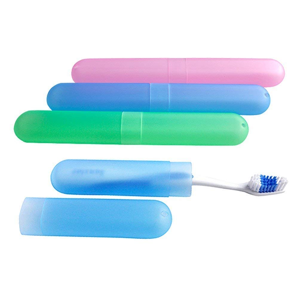 प्लास्टिक स्वच्छ टूथब्रश यात्रा पोर्टेबल केस